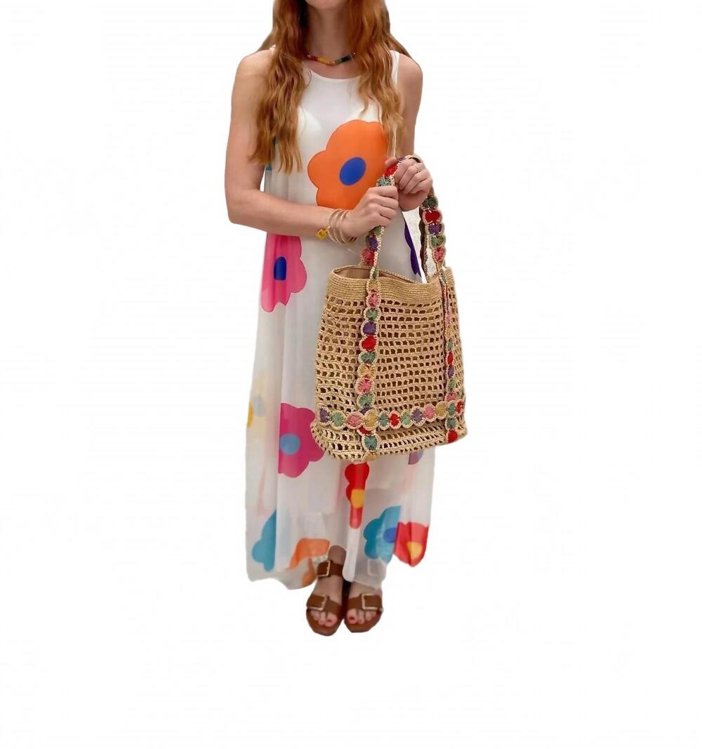 NEW FUNSPORT women's daisy woven dress in white